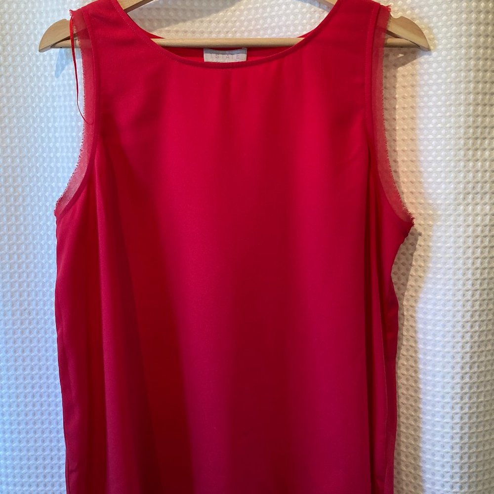 Red Sleeveless Blouse - EUC